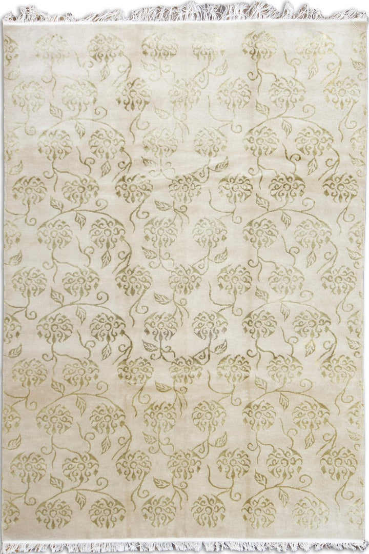 Tibetan Silk And Wool Rug
