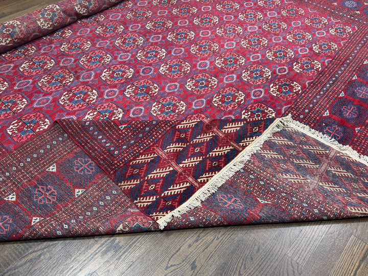 Afghani Antique Turkman in red/purple color
