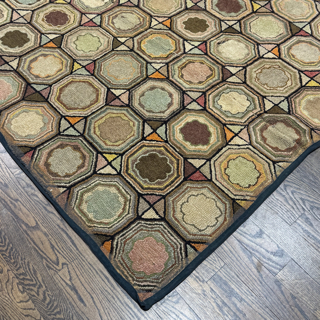Standing Out Hooked Rug Handmade American Hooked Rug at Carpet Culture