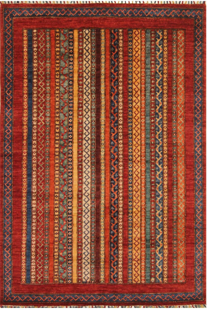 Hand Knotted Afghani Shaal Area Rug