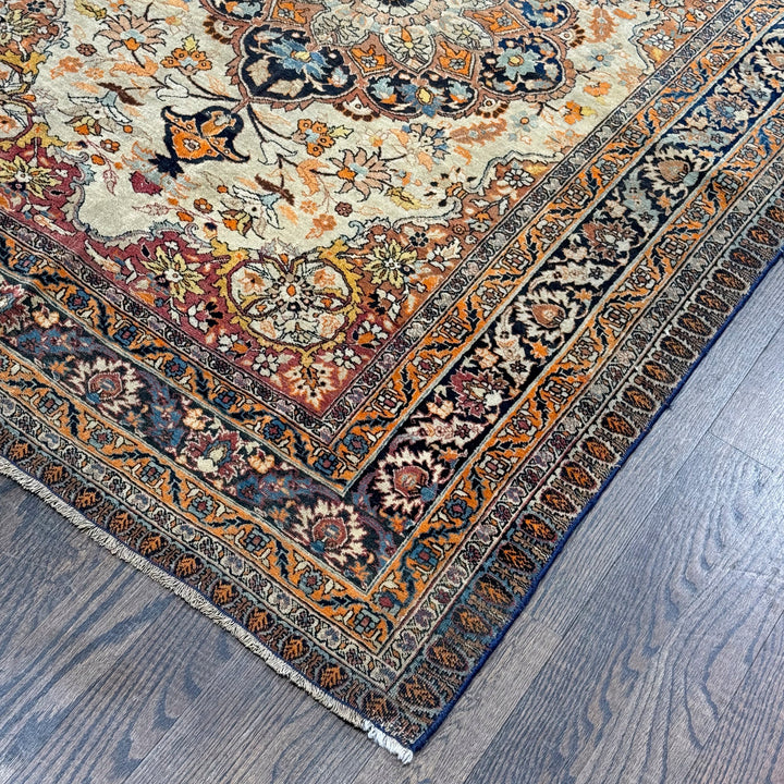 Antique Persian Saroukh Farhan Rug