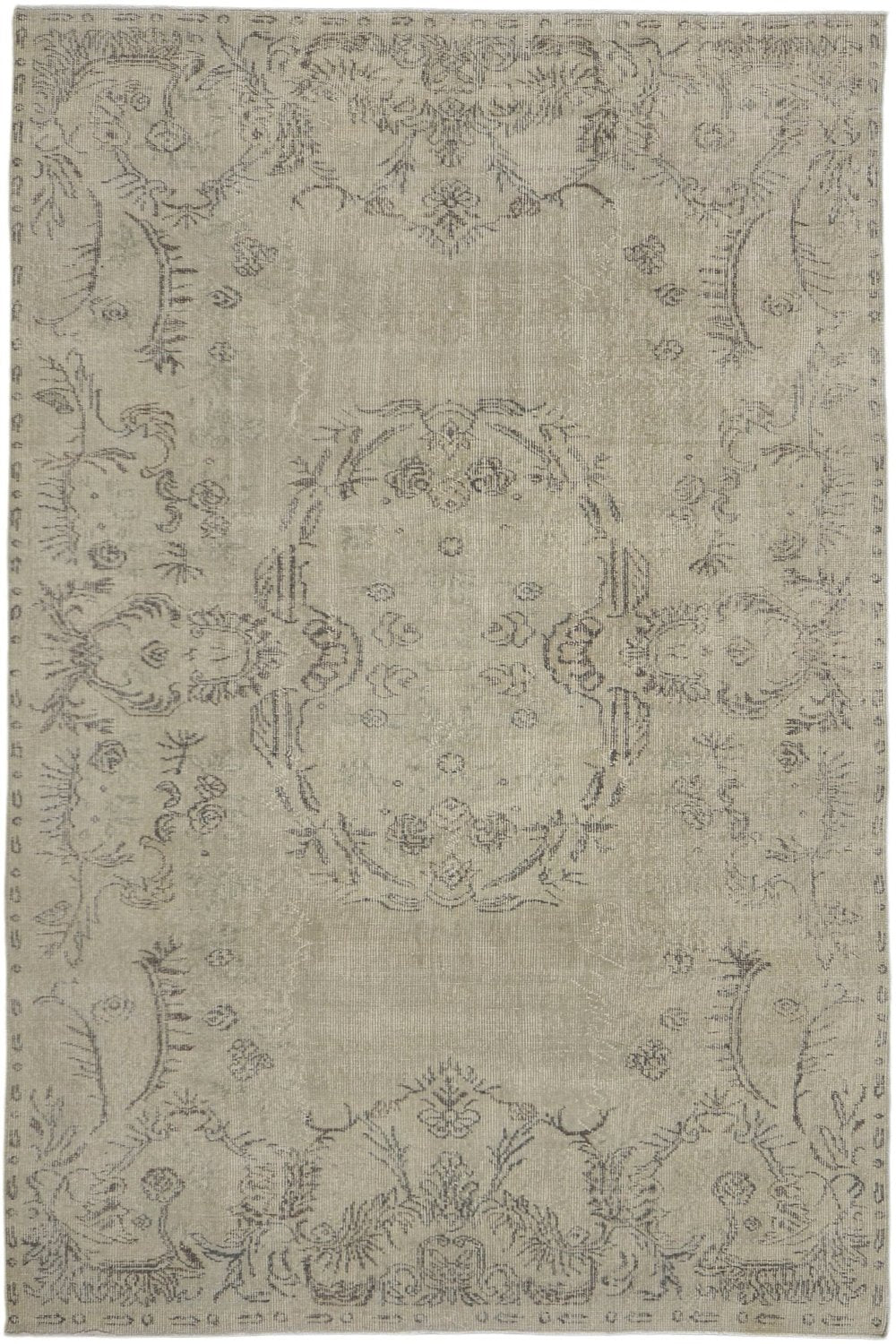 Turkish Vintage Over Dyed Rug