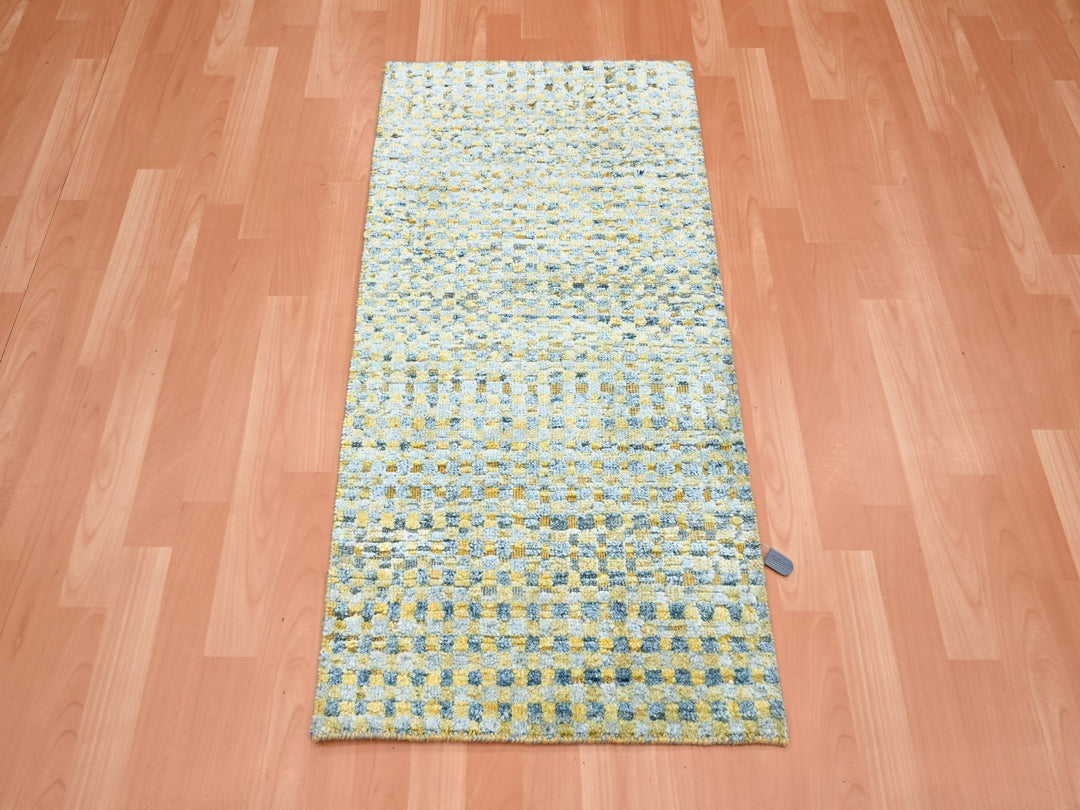 Lemon Yellow Modern Design Rug