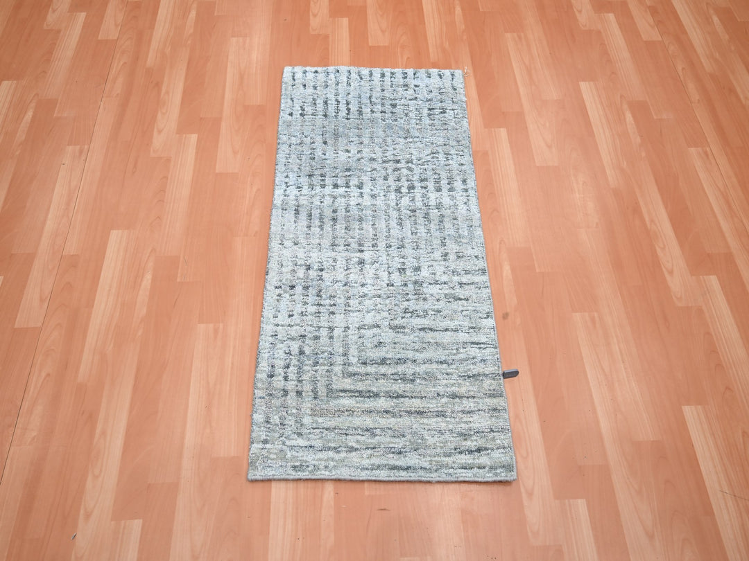 Misty Gray Modern Design Rug