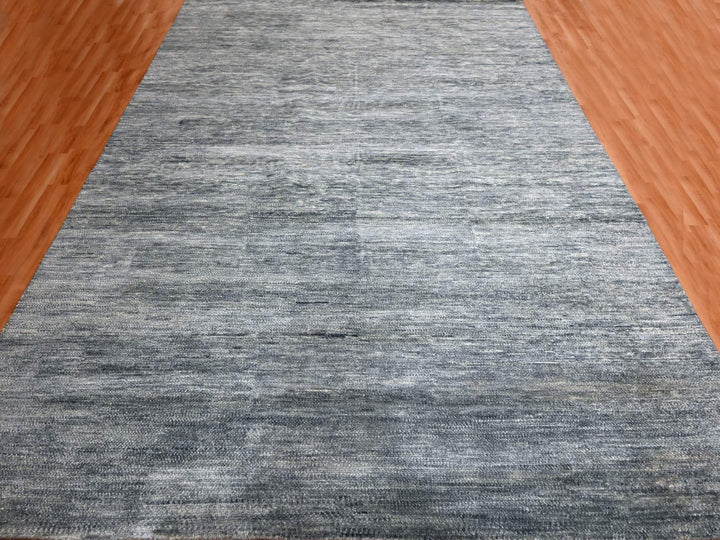 Hand-Knotted shades of gray rug