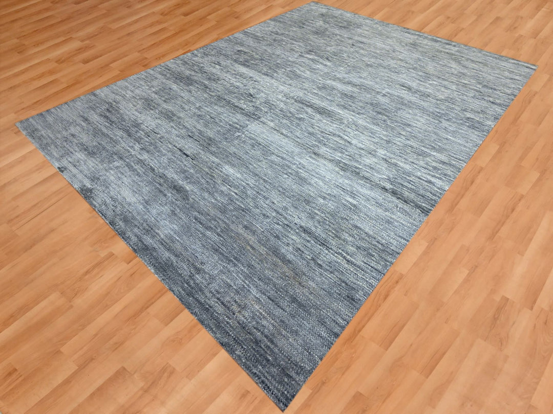 Hand-Knotted shades of gray rug