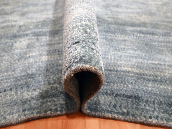 Hand-Knotted shades of gray rug