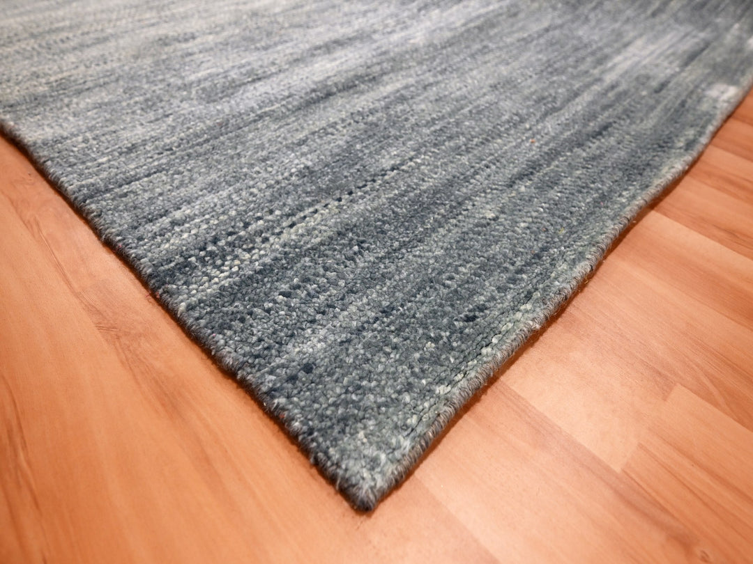 Hand-Knotted shades of gray rug