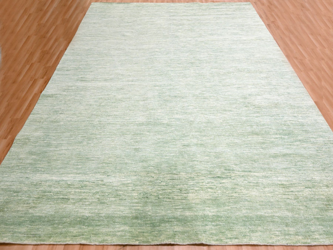 Hand-Knotted Modern Plain Rug