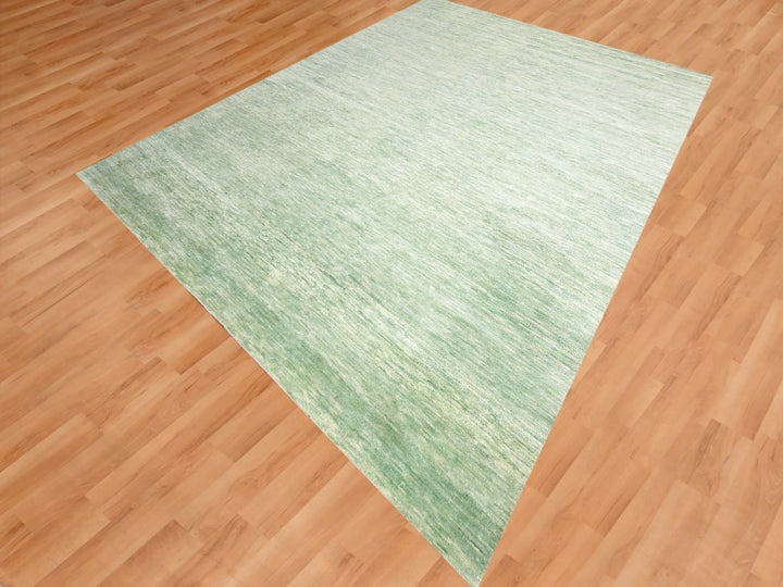 Hand-Knotted Modern Plain Rug