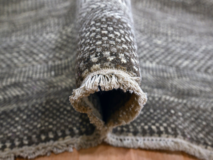 Hand-Knotted Mocha Brown Oriental rug