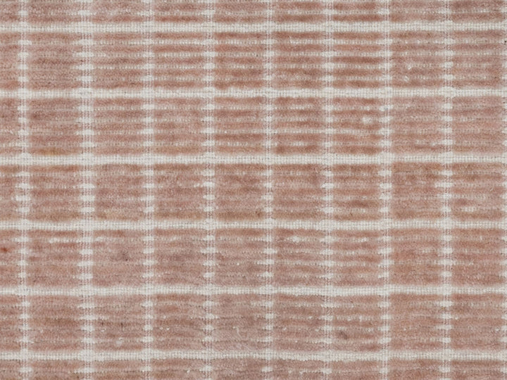 Salmon Pink Modern Plain Decor Box Design Rug
