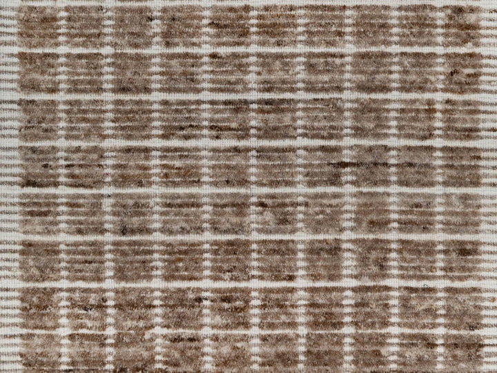 Beaver Brown Modern Plain Decor Box Design Rug 