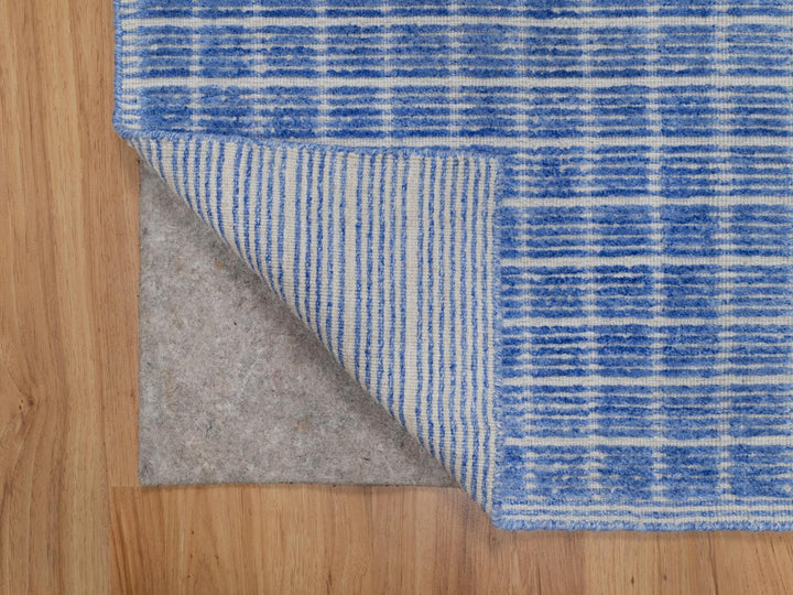 Imperial Blue Modern Plain Rug