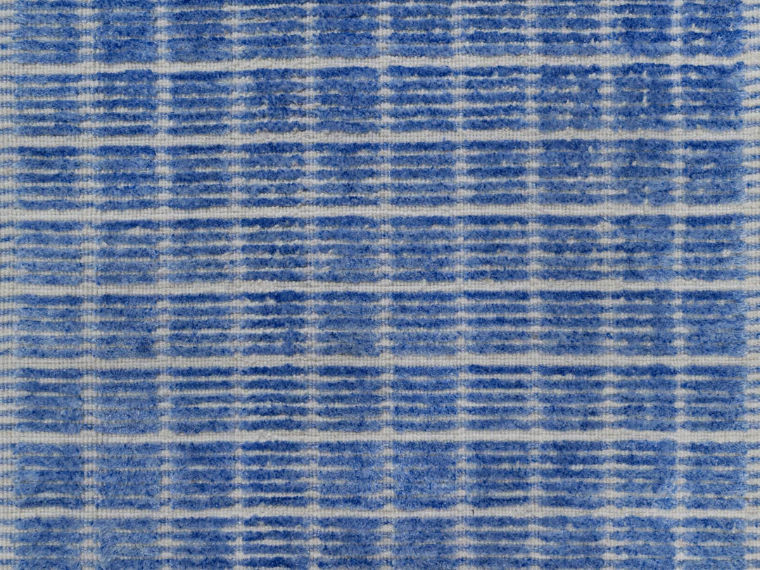 Imperial Blue Modern Plain Rug