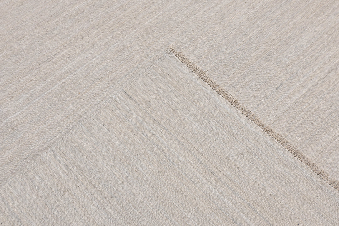 Hand Knotted Afghani Kilim Rug in neutral 