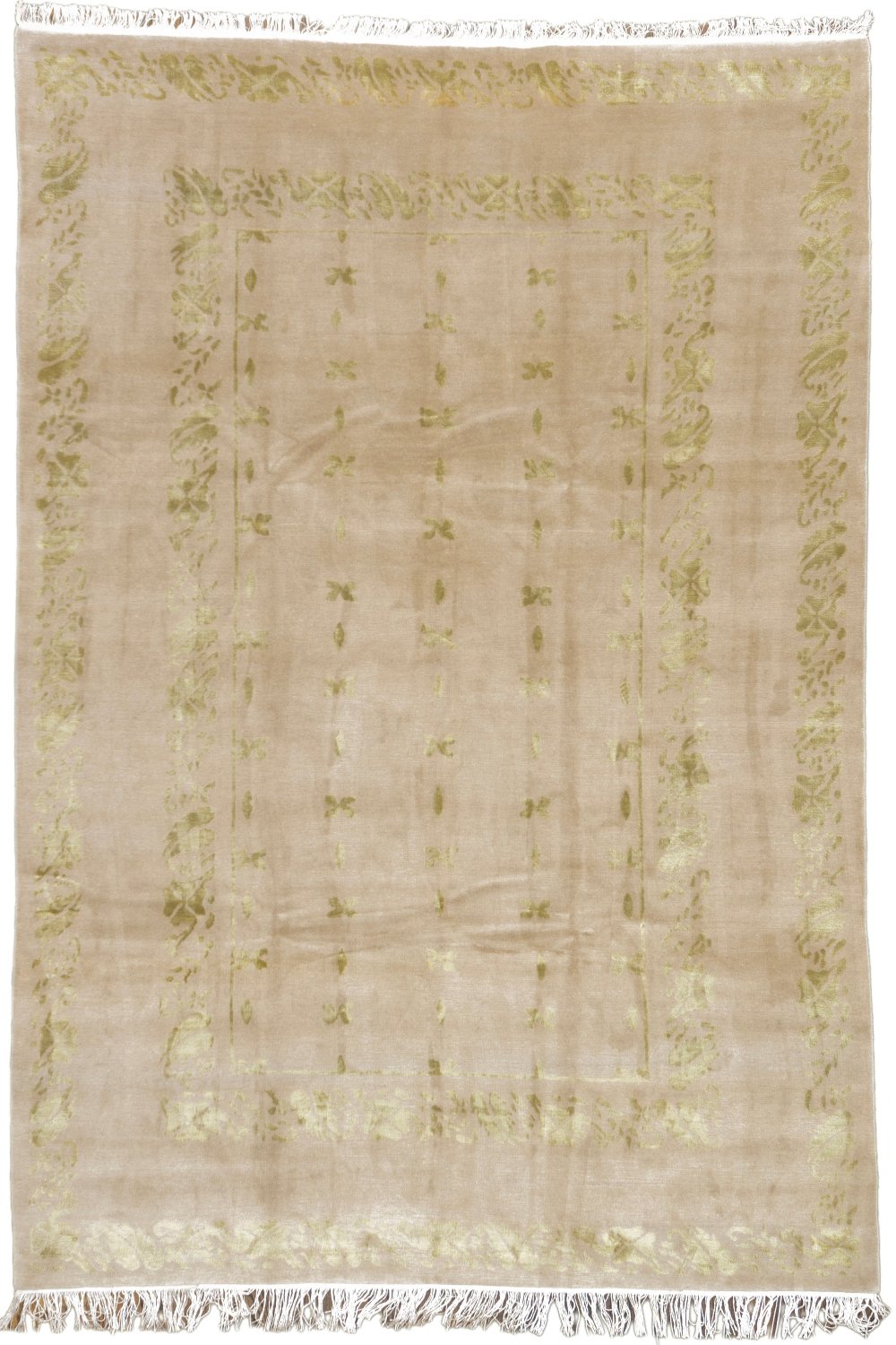 Modern Silk And Wool Rug