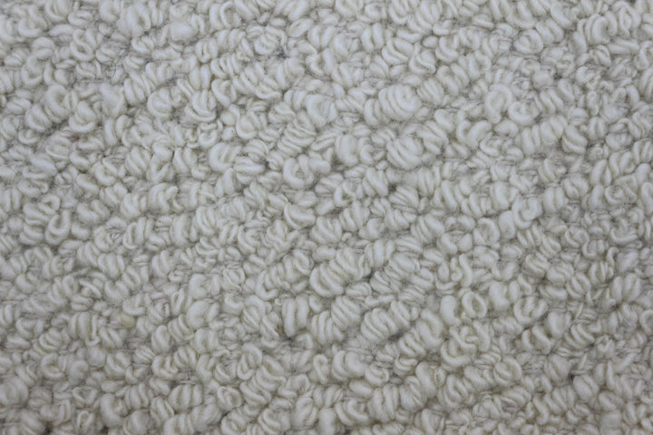 Hand Woven Neutral Jute Area Rug in White