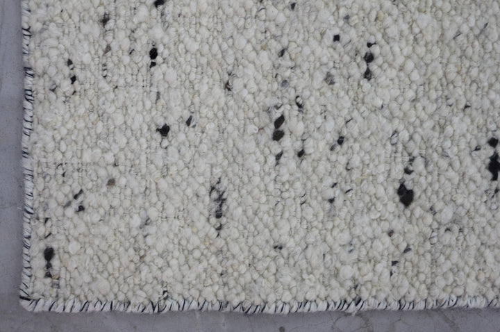 Hand Woven Modern Neutral Area Rug in White
