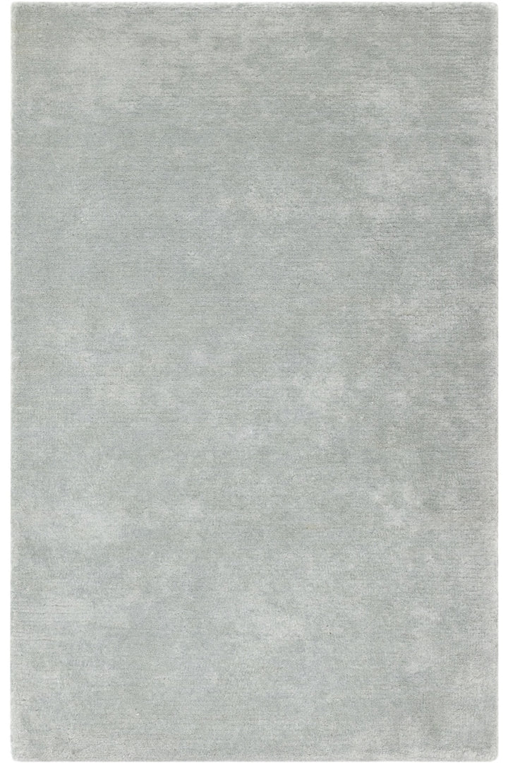 Light Grey Modern wool area rug full view
